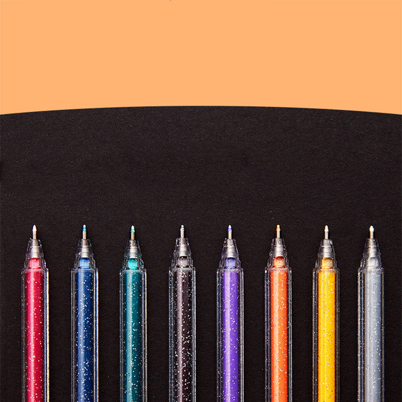 Glitter Gel Pen with Iridescent Gradient Ink